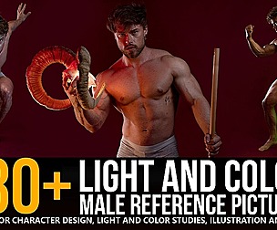 180+ Light and Color Male Reference Pictures