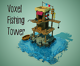 voxel fishing tower