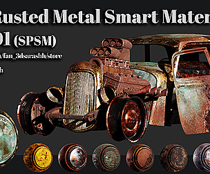 20 Rusted Metal Smart Materials Vol.01 (SPSM)