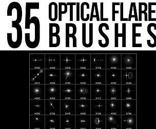 35 Optical Flare Brushes