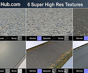 HDRI Hub 6 Road Textures