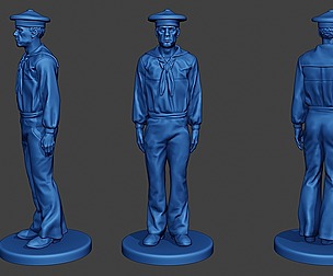 American Sailor Civil War Union Attention ACWUS1