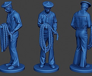 American Sailor Civil War Union Rope ACWUS2