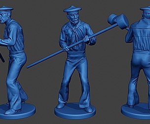 American Sailor Civil War Union StandTool2 ACWUS2