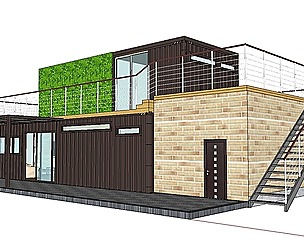 City Simple Art Building-Container-04