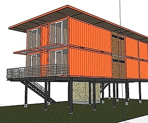 City Simple Art Building-Container-06