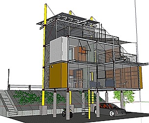 City Simple Art Building-Container-09