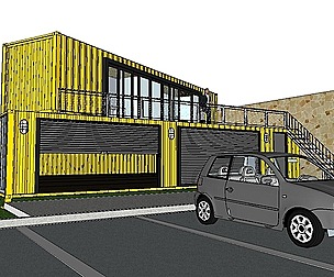 City Simple Art Building-Container-017