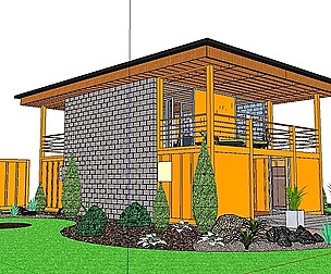 City Simple Art Building-Container-018