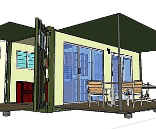 City Simple Art Building-Container-028