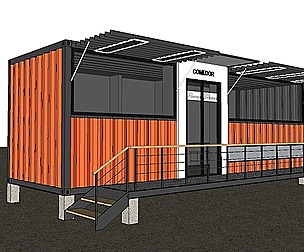 City Simple Art Building-Container-030