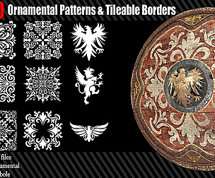 500 Ornamental Pattern & Tileable Borders Vol_1