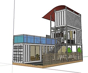 City Simple Art Building-Container-040