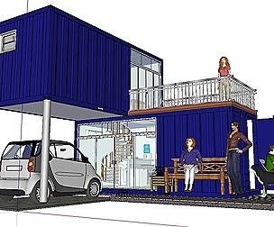 City Simple Art Building-Container-060