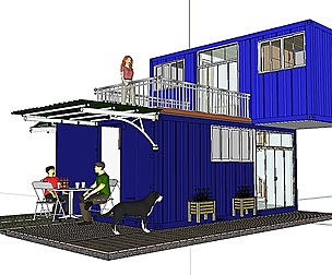 City Simple Art Building-Container-063
