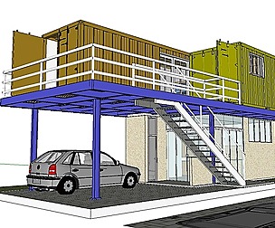 City Simple Art Building-Container-066