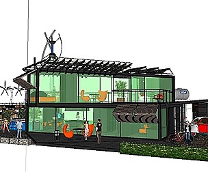 City Simple Art Building-Container-070