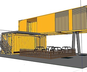 City Simple Art Building-Container-071