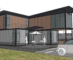City Simple Art Building-Container-077