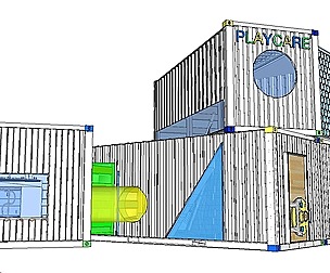 City Simple Art Building-Container-081