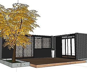 City Simple Art Building-Container-086