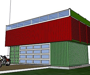 City Simple Art Building-Container-088