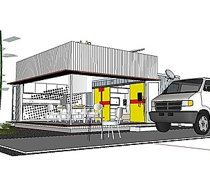 City Simple Art Building-Container-090