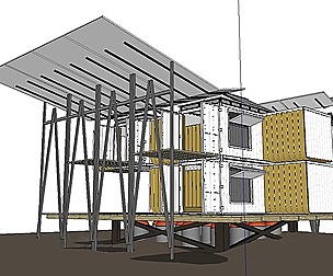 City Simple Art Building-Container-093