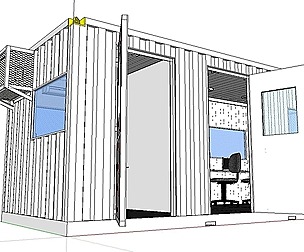 City Simple Art Building-Container-099