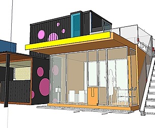 City Simple Art Building-Container-0106