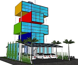 City Simple Art Building-Container-0119