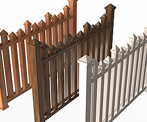 Wooden Fence 01