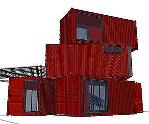 City Simple Art Building-Container-0126