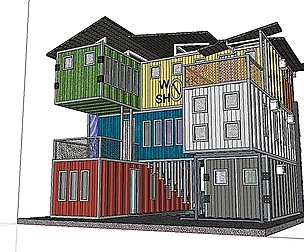 City Simple Art Building-Container-0128