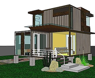 City Simple Art Building-Container-0129