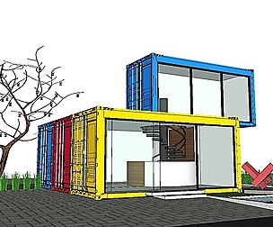 City Simple Art Building-Container-0143