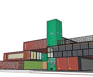 City Simple Art Building-Container-0150