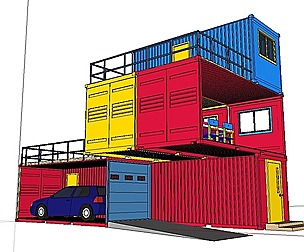 City Simple Art Building-Container-0153