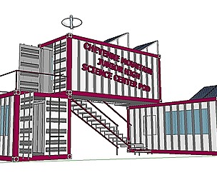City Simple Art Building-Container-325