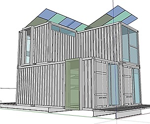 City Simple Art Building-Container-337