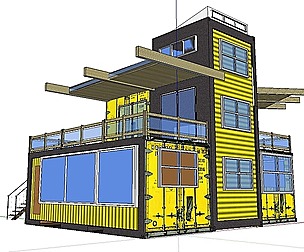 City Simple Art Building-Container-0283