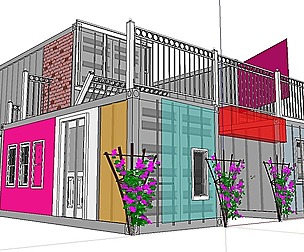 City Simple Art Building-Container-0268