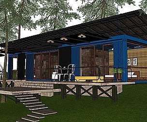 City Simple Art Building-Container-0247