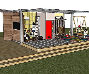 City Simple Art Building-Container-0244