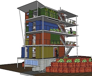 City Simple Art Building-Container-0234