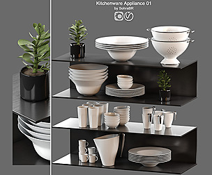 Kitchenware Appliance accessories with Succulent