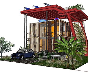 City Simple Art Building-Container-0227