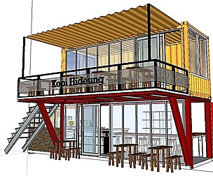City Simple Art Building-Container-0226