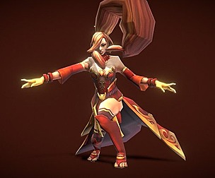Fantasy Chess RPG Character - Fire Bird