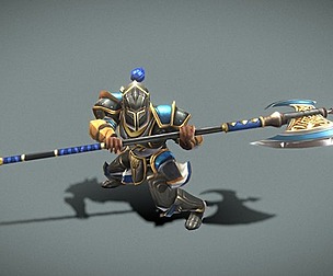 Fantasy Chess RPG Character - Spearmob